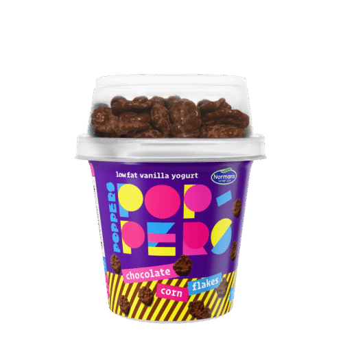 Poppers Chocolate Corn Flakes Lowfat Vanilla Yogurt