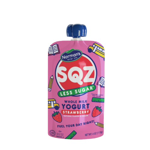 SQZ Whole Milk Yogurt - strawberry - Less Sugar