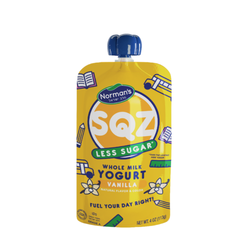 SQZ Whole Milk Yogurt - Vanilla - Less Sugar
